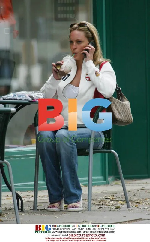 Actress Jo Taylor in England kit