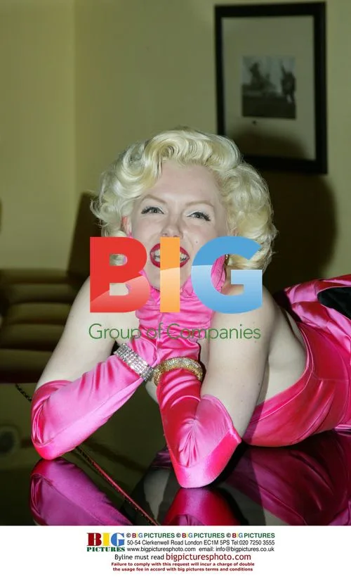 Marilyn Monroe lookalike at SCOTS oyster bar in Mayfair