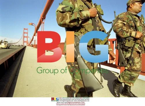 National Guard on Golden Gate Bridge