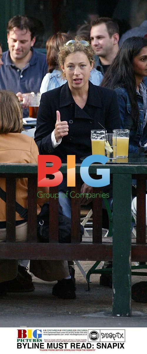 Alex Kingston Enjoys Drink at London Pub