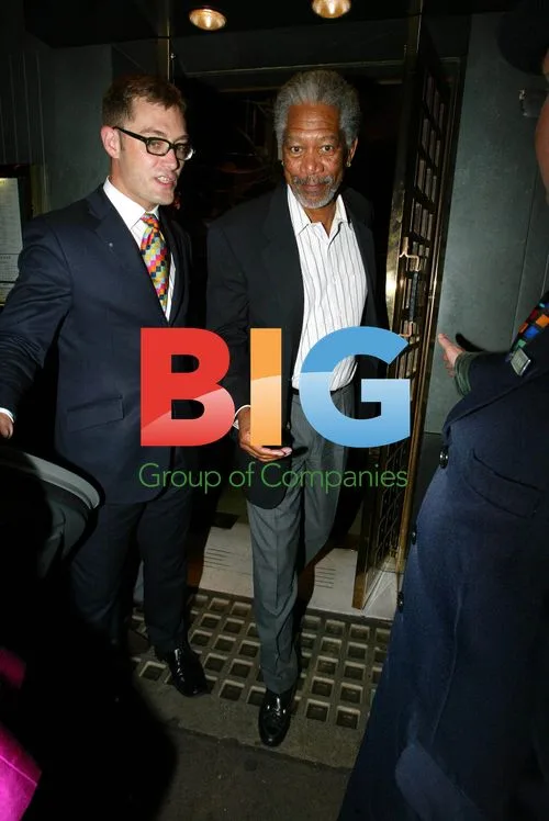Morgan Freeman and Wife Leave Restaurant in London