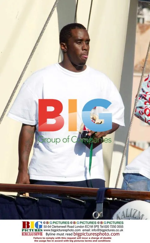 Rapper Sean 'Puffy' Coombes Arrives in St Tropez