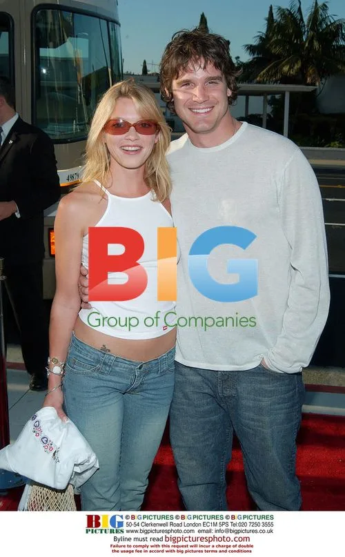 Amanda Detmer and Eddie McClintock at "Full Frontal" premiere