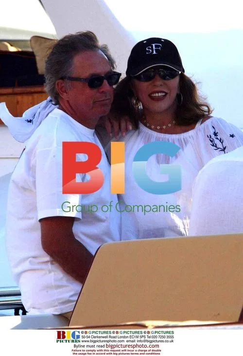 Joan Collins and Friend on Yacht in St. Tropez