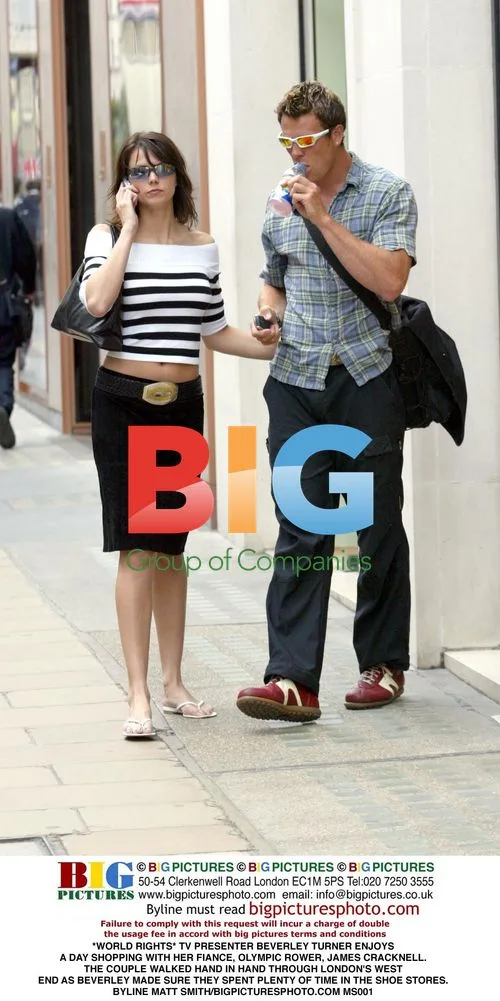 Beverley Turner and James Cracknell Shopping in London