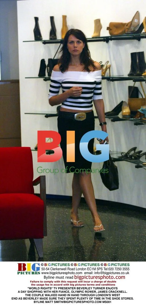TV Presenter Beverley Turner Shopping with Fiance