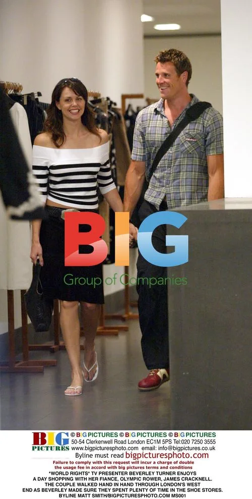 TV Presenter Beverley Turner Shopping with Fiance