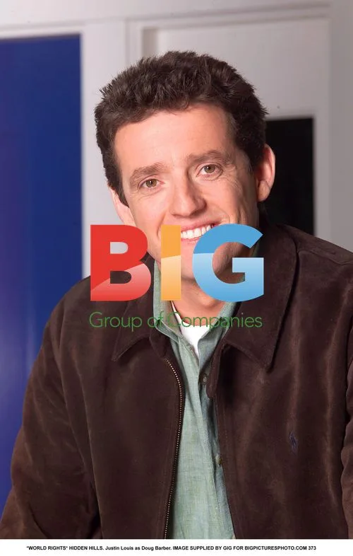 Justin Louis as Doug Barber in film still