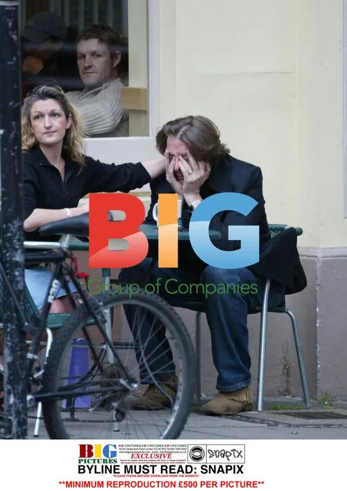 TV's Wossy Ross with Friend Outside London Cafe