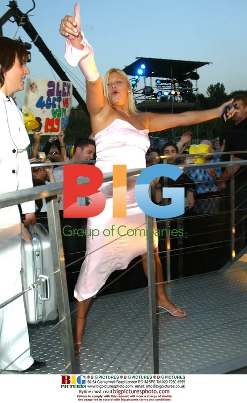 Davina McCall and Jade at Big Brother 3 Finals