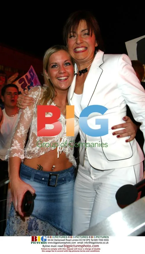 Davina McCall with Big Brother 3 Winner