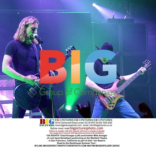 Chad and Mike Kroeger of Nickelback perform in San Francisco