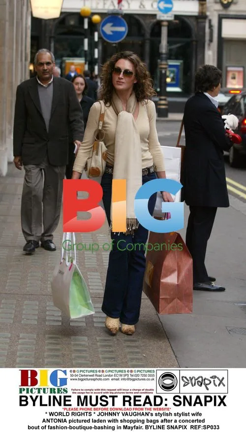 ANTONIA VAUGHAN shopping in Mayfair