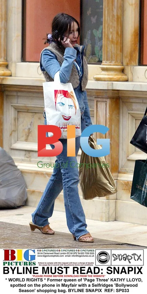 Kathy Lloyd spotted shopping in Mayfair