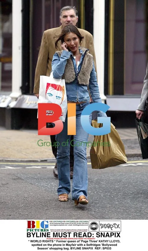 Kathy Lloyd spotted shopping in Mayfair