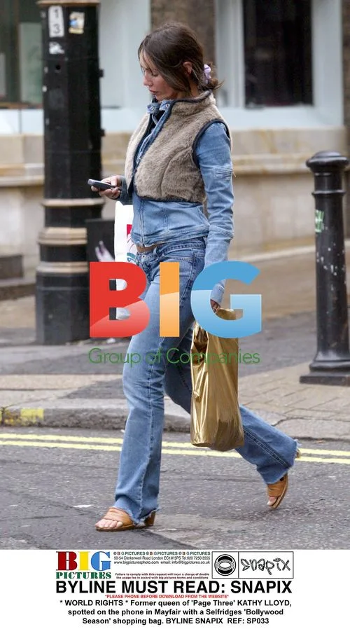 Kathy Lloyd spotted shopping in Mayfair