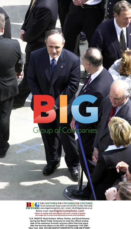 Guiliani, Clinton, Shumer at WTC Memorial