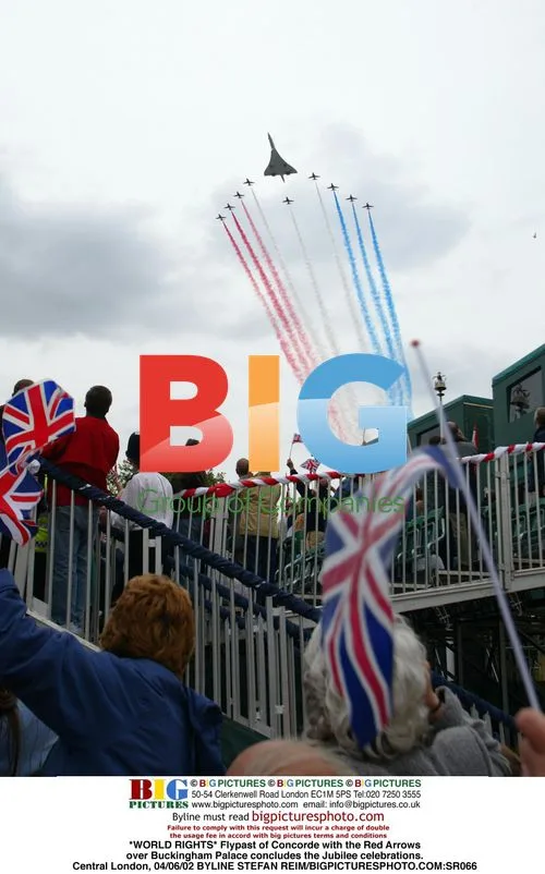 Concorde and Red Arrows Flypast over Buckingham Palace