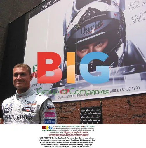 David Coulhard Autographs Tag Heuer Billboard
