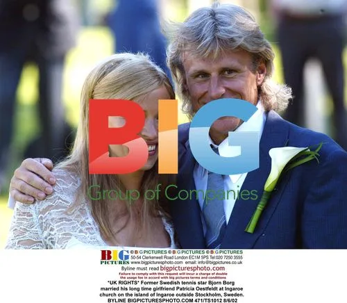 Bjorn Borg Marries Patricia Oestfeldt in Sweden