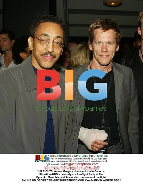 Gregory Hines and Kevin Bacon at Lewis-Tyson Pre-Fight Party