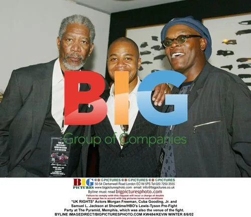 Morgan Freeman, Cuba Gooding, Jr. and Samuel L. Jackson at Fight Party