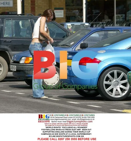 Suzy Amy shops during England's World Cup