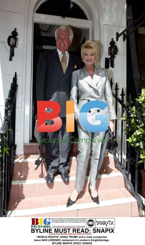 Ivana Trump and Companion Leave Restaurant