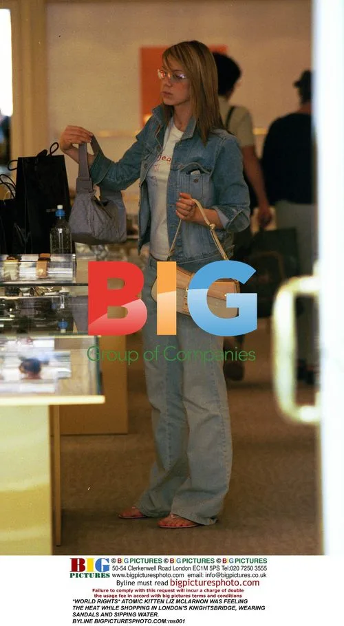 Liz McLarnon shopping in London