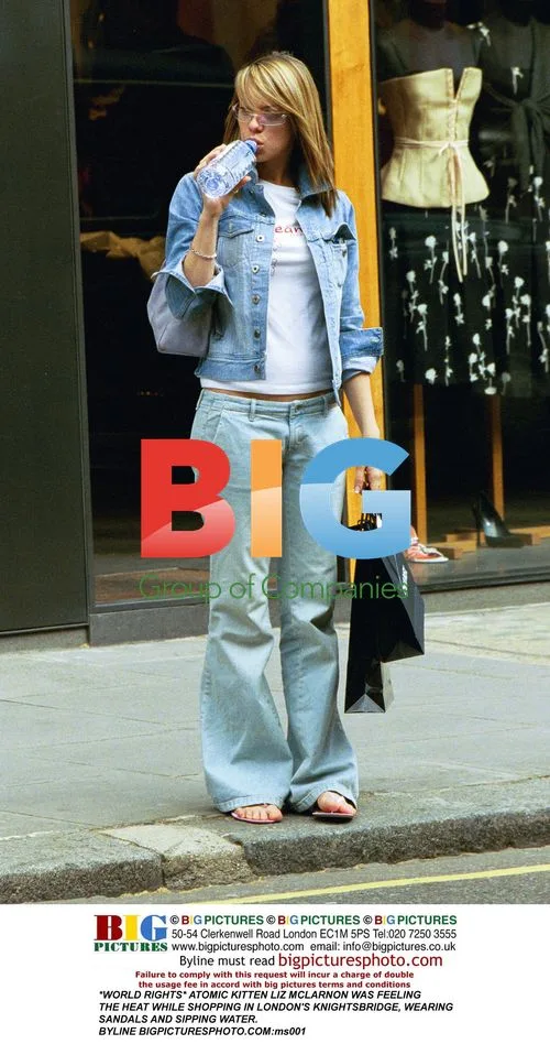 Liz McLarnon shopping in London