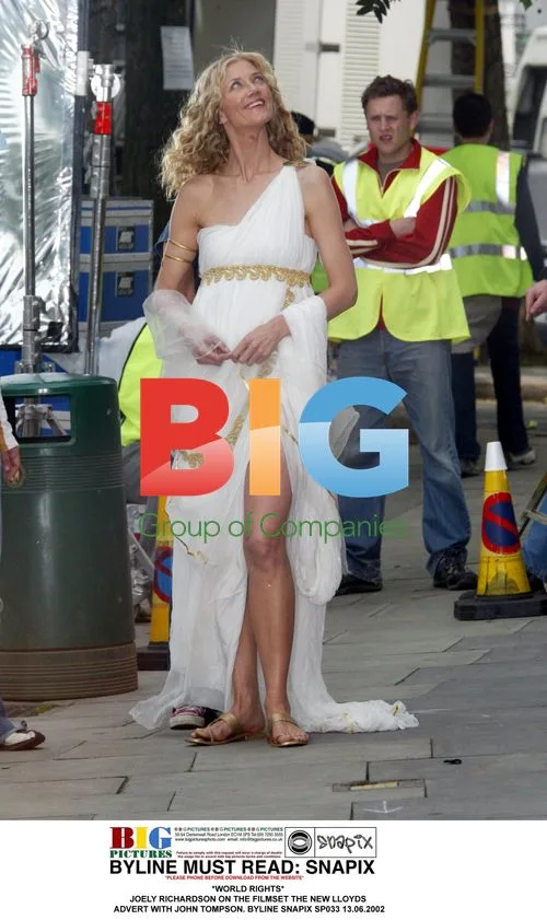 Joely Richardson on Lloyds Advert Filmset