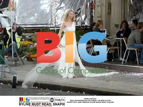 Joely Richardson on the set of Lloyds advert
