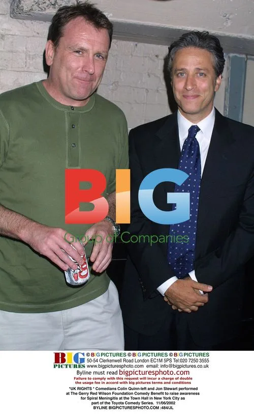 Colin Quinn and Jon Stewart at Comedy Benefit