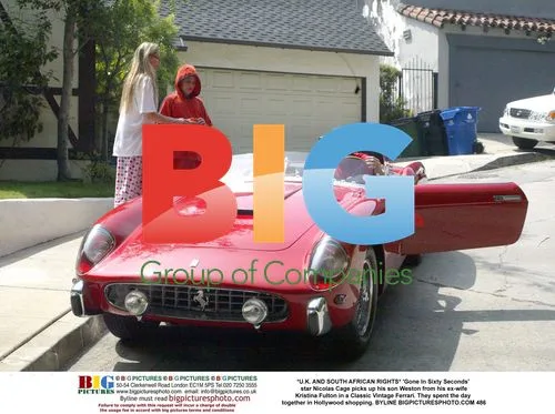 Nicolas Cage with son Weston in Ferrari