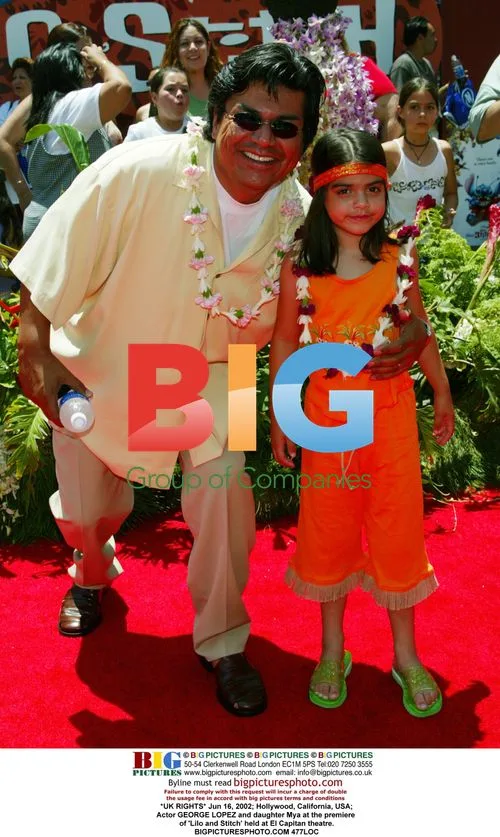 George Lopez & daughter Mya at 'Lilo & Stitch' premiere