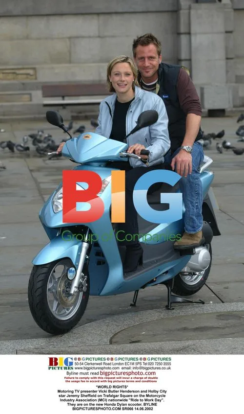 Vicki Butler Henderson and Jeremy Sheffield on Ride to Work Day
