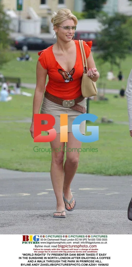 TV Presenter Dani Behr in North London