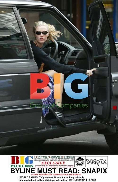 Donna Air looking thin in Knightsbridge