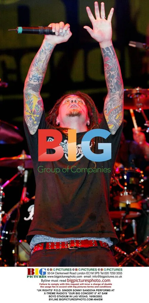 P.O.D. Singer Sonny Sandova Performs