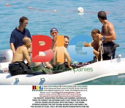 Gabriel Batistuta on Diving Holiday