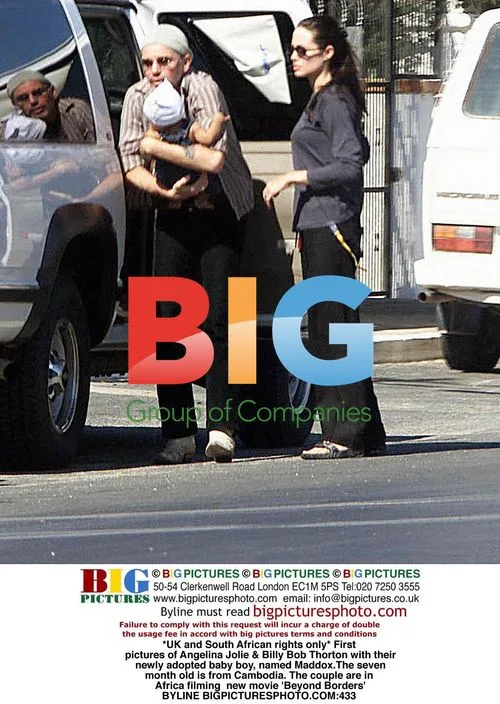 Angelina Jolie & Billy Bob Thorton with Adopted Son Maddox
