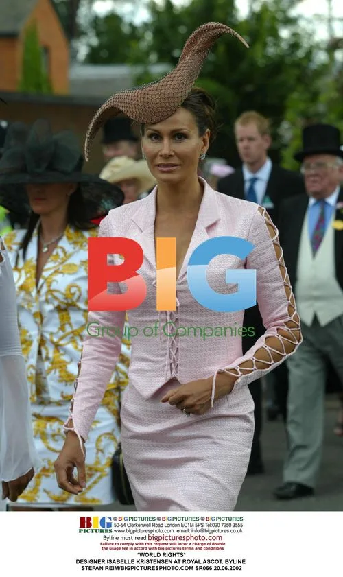 Designer Isabelle Kristensen at Royal Ascot
