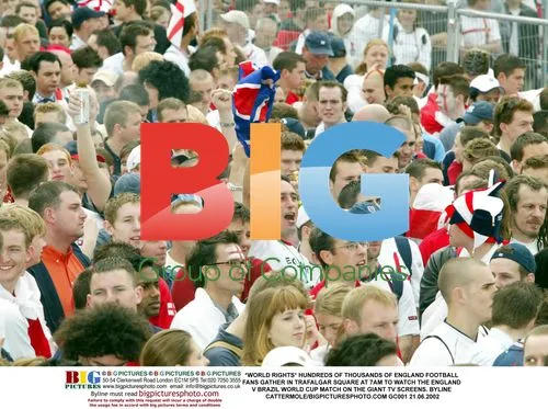England Fans Gather in Trafalgar Square
