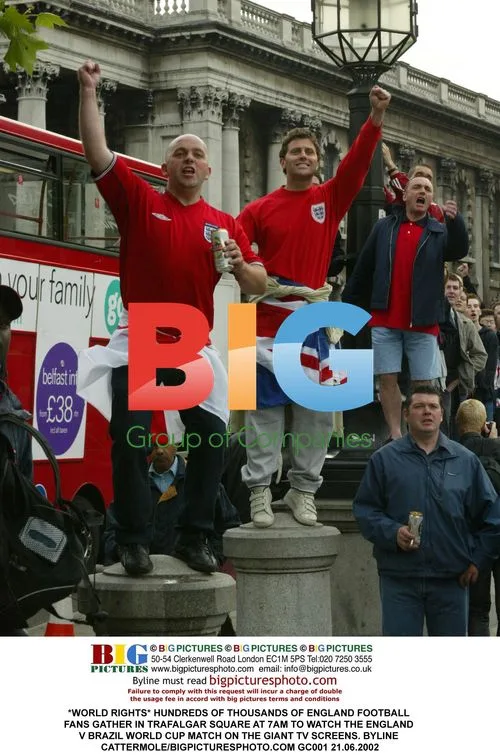 England Fans Gather in Trafalgar Square for World Cup Match