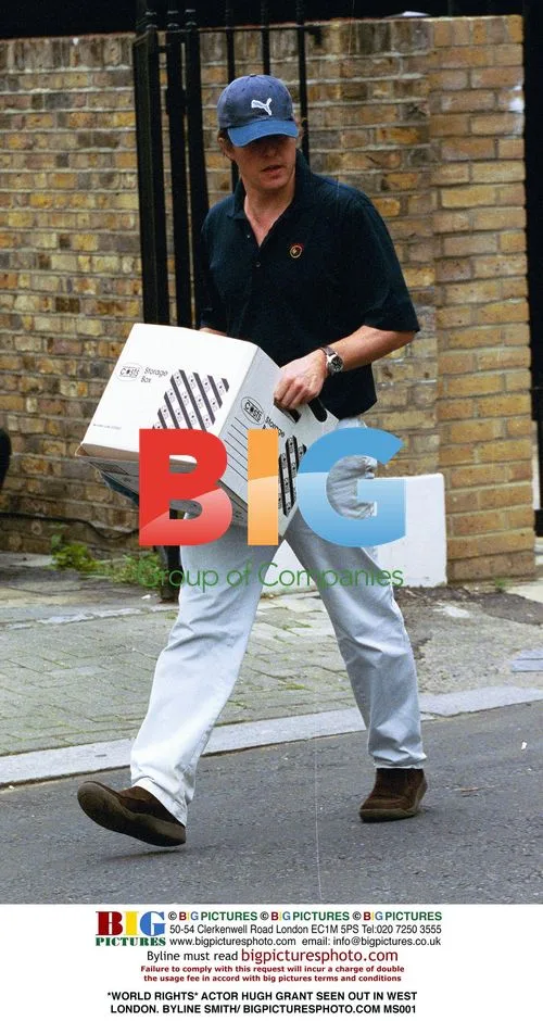 Hugh Grant out in West London