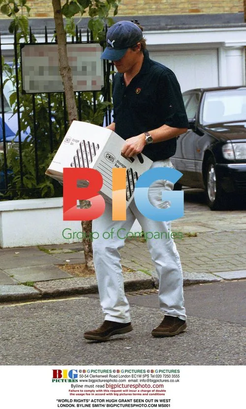 Hugh Grant out in West London