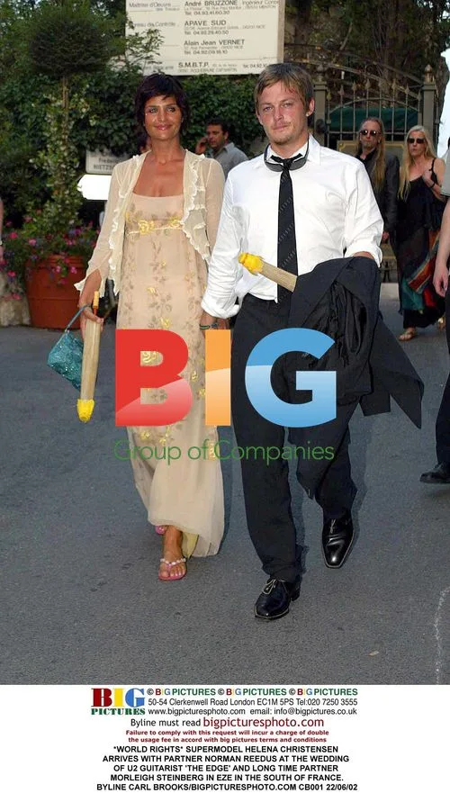 Helena Christensen at The Edge's Wedding