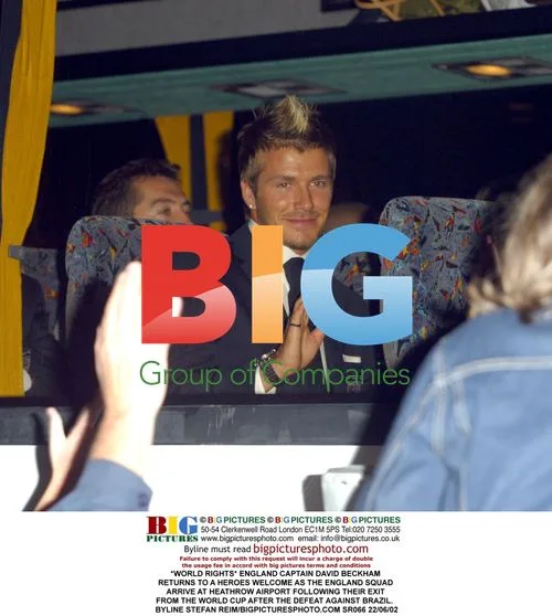 David Beckham Returns to England After World Cup Exit