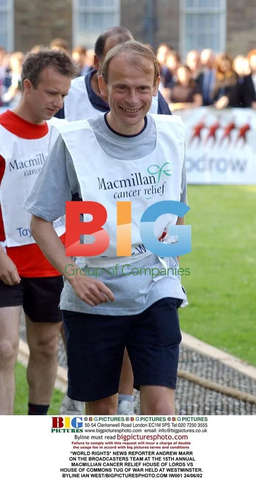Andrew Marr at Macmillan Tug of War