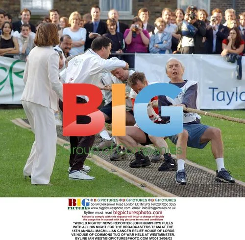 News Reporter Humphrys at Tug of War